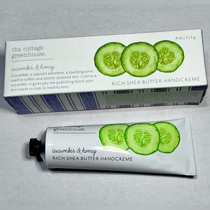 The Cottage Greenhouse Cucumber & Honey Rich Shea Butter Hand-creme.